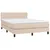 Produktbild 3 för Ramsäng med bäddmadrass cappuccino 140x190 cm konstläder