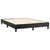 Produktbild 4 för Ramsäng med madrass svart 140x190 cm konstläder