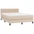 Produktbild 3 för Ramsäng med bäddmadrass cappuccino 140x190 cm konstläder