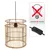 Produktbild 2 för H&S Collection Hängande lampa naturfärgad