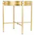 Produktbild 3 för Home&Styling Sidobord med guldklocka