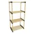 Produktbild 2 för Storage solutions Skoställ med 4 hyllor trä 49x28x92,5 cm