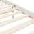 Produktbild 10 för Sängram med huvudgavel vit 120x200 cm massivt trä