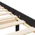 Produktbild 10 för Sängram med huvudgavel svart 140x190 cm massivt trä
