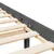 Produktbild 10 för Sängram med huvudgavel grå 100x200 cm massivt trä