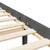 Produktbild 10 för Sängram med huvudgavel grå 100x200 cm massivt trä