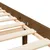 Produktbild 10 för Sängram med huvudgavel honungsbrun 120x200 cm massivt trä