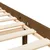 Produktbild 10 för Sängram med huvudgavel honungsbrun 200x200 cm massivt trä