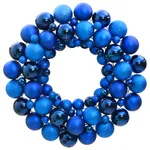 Julkrans blå 45 cm polystyren