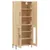 Produktbild 4 för Högskåp sonoma-ek 69,5x34x180 cm konstruerat trä