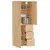Produktbild 3 för Högskåp sonoma-ek 69,5x34x180 cm konstruerat trä