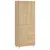 Produktbild 2 för Högskåp sonoma-ek 69,5x34x180 cm konstruerat trä