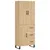 Produktbild 2 för Högskåp sonoma-ek 69,5x34x180 cm konstruerat trä