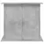 Produktbild 5 för Akvariebänk betonggrå 81x36x73 cm konstruerat trä