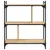 Produktbild 4 för Bokhylla 3 hyllplan sonoma-ek 76x32x88 cm konstruerat trä