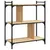 Produktbild 6 för Bokhylla 3 hyllplan sonoma-ek 76x32x88 cm konstruerat trä