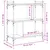 Produktbild 9 för Bokhylla 3 hyllplan sonoma-ek 76x32x88 cm konstruerat trä