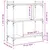 Produktbild 9 för Bokhylla 3 hyllplan brun ek 76x32x88 cm konstruerat trä