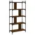 Produktbild 6 för Bokhylla 5 hyllplan brun ek 76x32x158 cm konstruerat trä