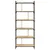 Produktbild 4 för Bokhylla 6 hyllplan sonoma-ek 76x32x192 cm konstruerat trä