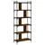 Produktbild 2 för Bokhylla 6 hyllplan brun ek 76x32x192cm konstruerat trä