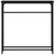 Produktbild 4 för Avlastningsbord svart 75x19,5x75 cm konstruerat trä