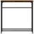 Produktbild 4 för Avlastningsbord rökfärgad ek 75x19,5x75 cm konstruerat trä