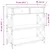 Produktbild 11 för Avlastningsbord svart 75x28x75 cm konstruerat trä