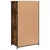 Produktbild 7 för Högskåp rökfärgad ek 62x32x106,5 cm konstruerat trä