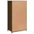 Produktbild 7 för Högskåp brun ek 62x32x106,5 cm konstruerat trä