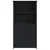 Produktbild 5 för Skåp svart 62x36x121,5 cm konstruerat trä