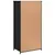 Produktbild 7 för Skåp svart 62x36x121,5 cm konstruerat trä
