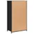 Produktbild 7 för Skåp svart 62x32x103,5 cm konstruerat trä