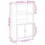 Produktbild 10 för Skåp rökfärgad ek 62x32x103,5 cm konstruerat trä