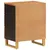 Produktbild 6 för Sängbord brun och svart 50x33x60 cm massivt mangoträ