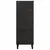 Produktbild 5 för Högskåp svart 40x33x110 cm massivt mangoträ