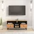Produktbild 3 för Tv-bänk 100x33x46 cm massivt akaciaträ