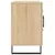 Produktbild 7 för Skänk sonoma-ek 100x36x60 cm konstruerat trä