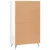 Produktbild 8 för Högskåp vit högglans 69,5x31x115 cm konstruerat trä