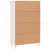 Produktbild 8 för Högskåp vit 69,5x31x115 cm konstruerat trä