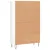 Produktbild 8 för Högskåp vit högglans 69,5x31x115 cm konstruerat trä