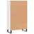 Produktbild 8 för Högskåp vit 69,5x31x115 cm konstruerat trä