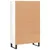 Produktbild 8 för Högskåp vit högglans 69,5x31x115 cm konstruerat trä