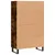 Produktbild 8 för Högskåp rökfärgad ek 69,5x31x115 cm konstruerat trä