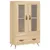 Produktbild 2 för Högskåp sonoma-ek 69,5x31x115 cm konstruerat trä