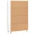 Produktbild 8 för Högskåp vit högglans 69,5x31x115 cm konstruerat trä