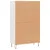 Produktbild 8 för Högskåp vit 69,5x31x115 cm konstruerat trä