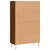 Produktbild 8 för Högskåp brun ek 69,5x31x115 cm konstruerat trä