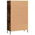 Produktbild 8 för Högskåp rökfärgad ek 69,5x31x115 cm konstruerat trä