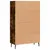 Produktbild 8 för Högskåp rökfärgad ek 69,5x31x115 cm konstruerat trä